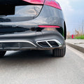 Chrome Rear Exhaust Muffler Pipe Tip Tailpipe Cover for Benz E-Class W214