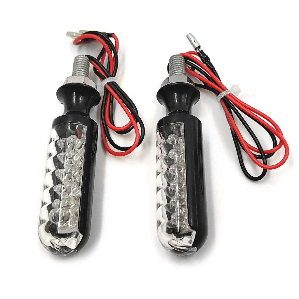 10mm Black Turn Signal Blinkers for Yamaha Kawasaki Shadow V Star VTX