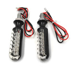 10mm Black Turn Signal Blinkers for Yamaha Kawasaki Shadow V Star VTX