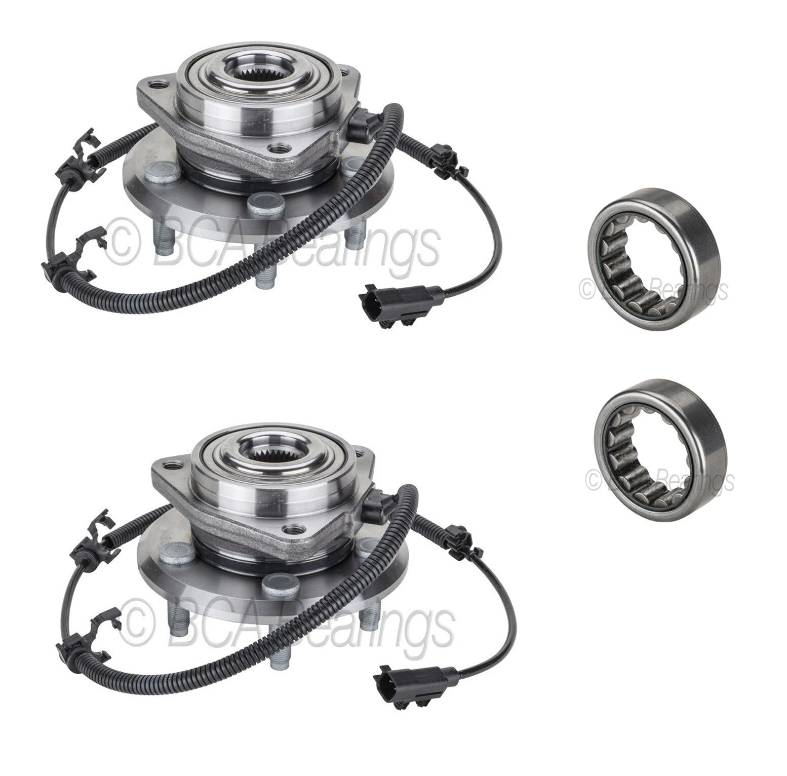 BCA Front Wheel Bearing and Hub Assemblies Set for Dodge Nitro (2007–2011)