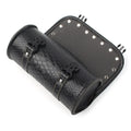 Leather Motorcycle Tool Bag for Universal Fork Handlebar Saddlebag Roll