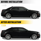Gloss Black Chrome Delete Window Cover Decal for Chrysler 300 (2011–2023)