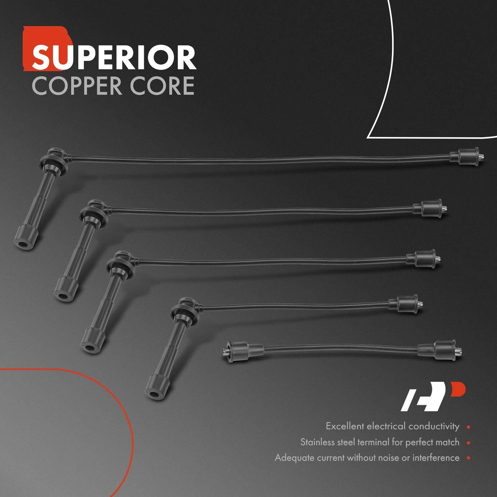 Spark Plug Wire Set for Geo Metro Chevrolet Tracker Pontiac (1994–1997)