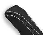Leather E Brake Boot Cover for BMW E30 (1984–1991) Black White Stitch