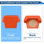 Set of 4 Air Condition Outlet Vent Trim Cover Frame for Ford Bronco (2021–2024) Orange