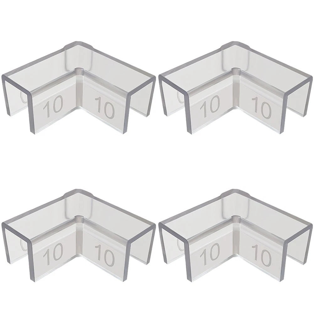 Set of 4 PVC Fish Tank Corner Protectors Anti Scratch Transparent Cover