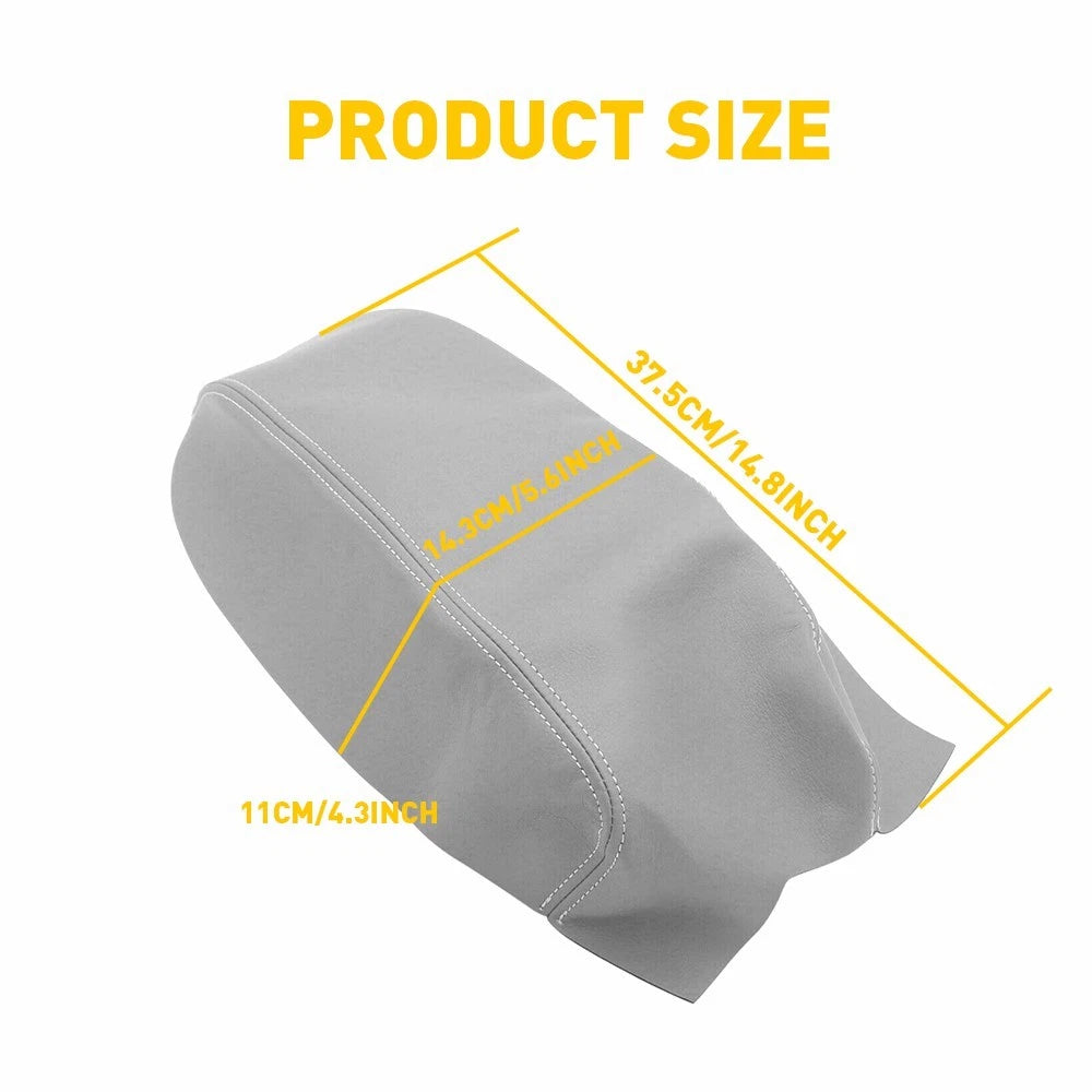 Real Leather Console Center Lid Armrest Cover for Hyundai Sonata (2015-2019)