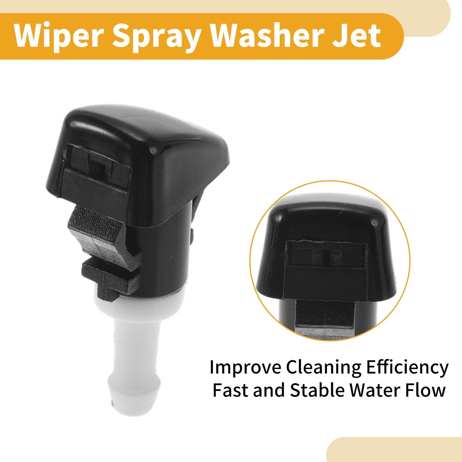 Windshield Washer Nozzle Kit for Jeep Compass (2007–2010) No. 5113049AA, Gaskets