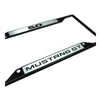 Black License Plate Frame for Ford Mustang GT (2015–2023)