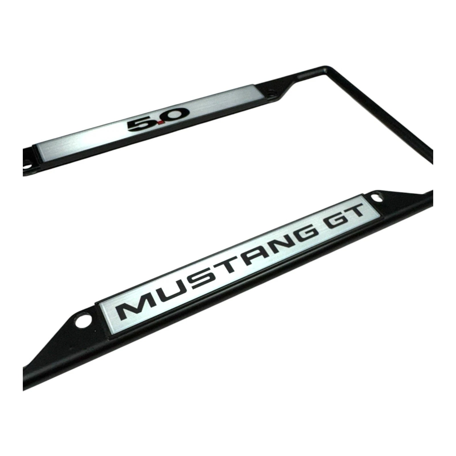 Black License Plate Frame for Ford Mustang GT (2015–2023)
