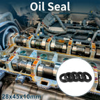 Set of 5 Oil Seal Rotary Shaft Seal NBR Rubber 28x45x10mm for Various Models