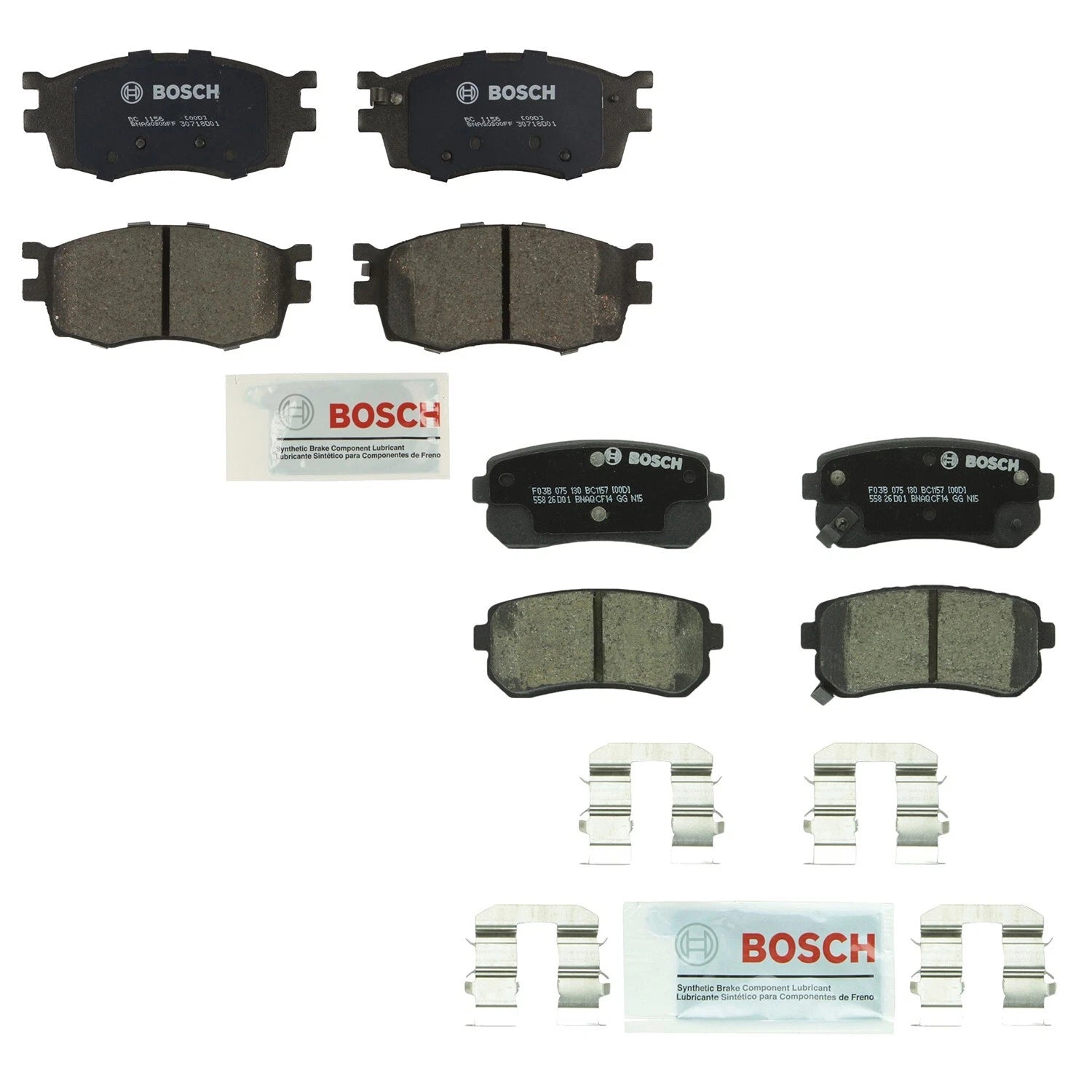 Bosch QuietCast Brake Pads Kit for Hyundai Accent, Kia Rio5 (2006–2017)