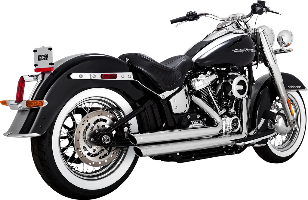 Vance & Hines Big Shots Chrome Exhaust for Harley Softail Touring (2018–2024)
