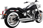 Vance & Hines Big Shots Chrome Exhaust for Harley Softail Touring (2018–2024)