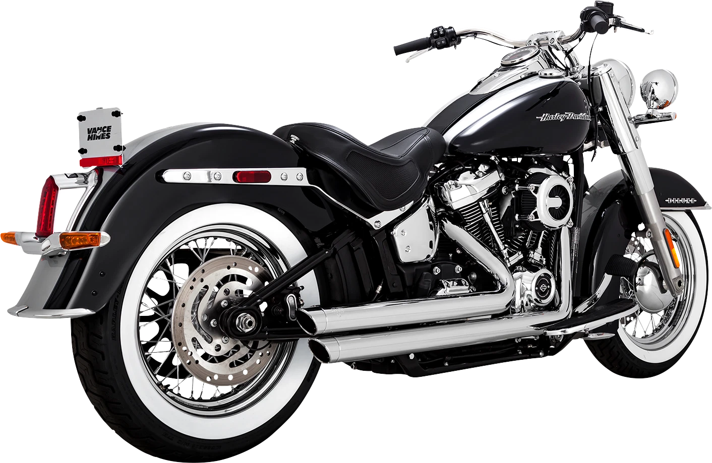 Vance & Hines Big Shots Chrome Exhaust for Harley Softail Touring (2018–2024)