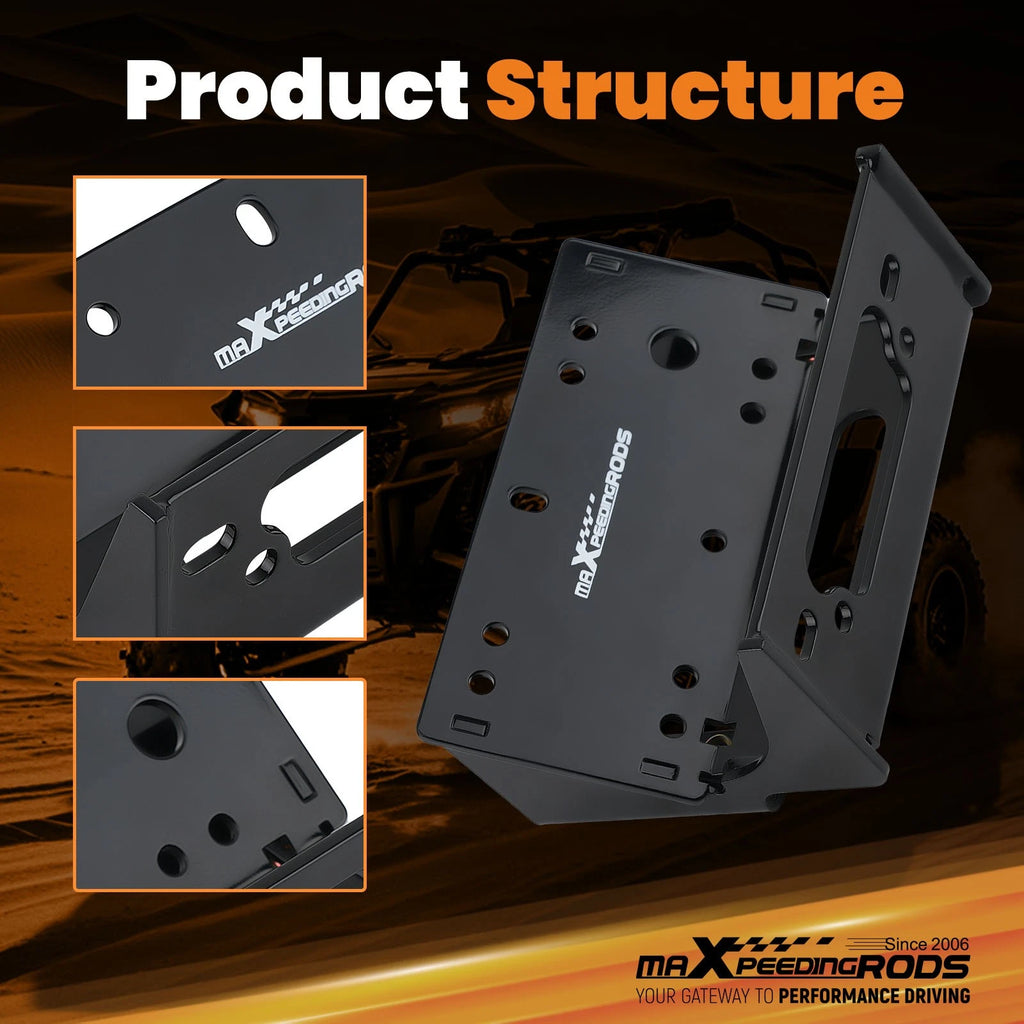 Heavy-Duty Steel Winch Mounting Plate for Kawasaki Teryx/4 (2012-2025)