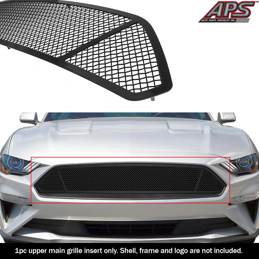Upper Black Mesh Grille Insert for Ford Mustang EcoBoost (2018-2022)
