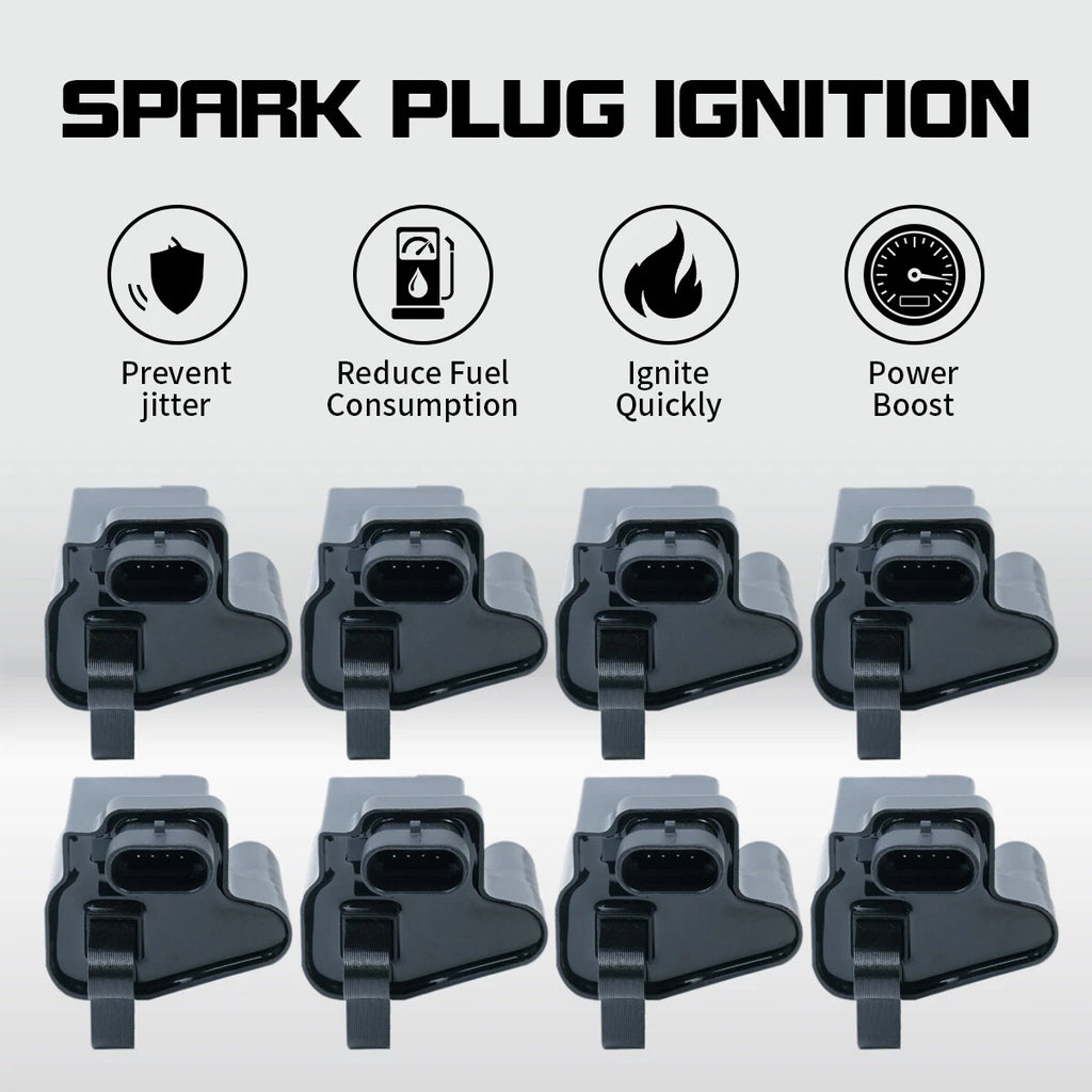 Set of 8 Ignition Coils for Chevy GMC 4.8L 5.3L 6.0L (2000–2023) UF271 D581 12558693
