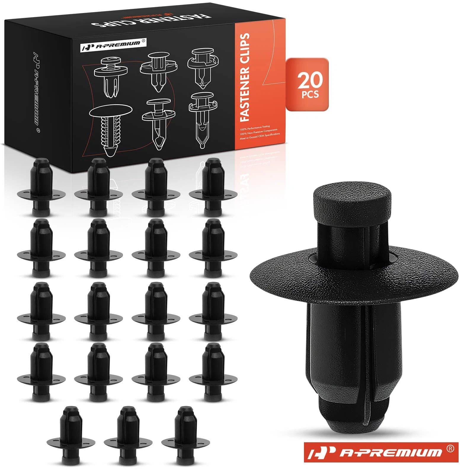 20Pcs 7mm Nylon Cowl & Bumper Retainer Clips for Hyundai Kia 
