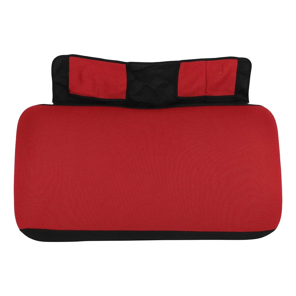 Front Seat Cover for EZGO RXV (2008–2023) Black & Red with Storage Bag