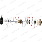 Water Pump Minor Repair Kit for Volvo OMC 4/6/8 Cylinder Engine (3854287)