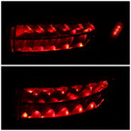 Chrome Red LED Outer Taillight Assembly for Ford Edge (2015–2018)