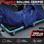 2X Rolling Creeper for Universal Use (48" x 18" x 6", 330lb Capacity)