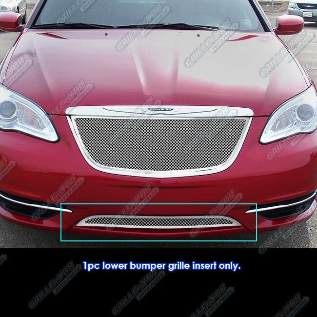 Stainless Chrome Mesh Grille Insert for Chrysler 200 (2011–2014)