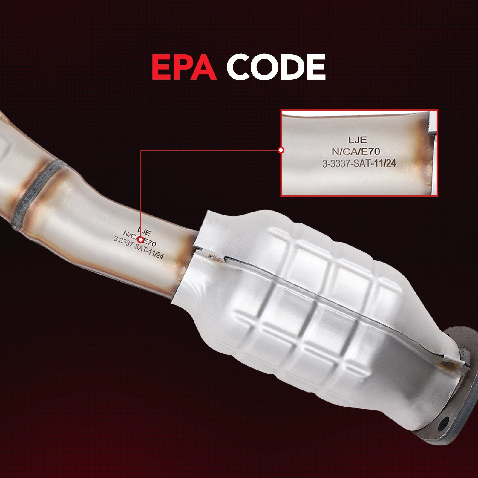 Pair Rear Catalytic Converters for Lexus RC350 (2015-2017)