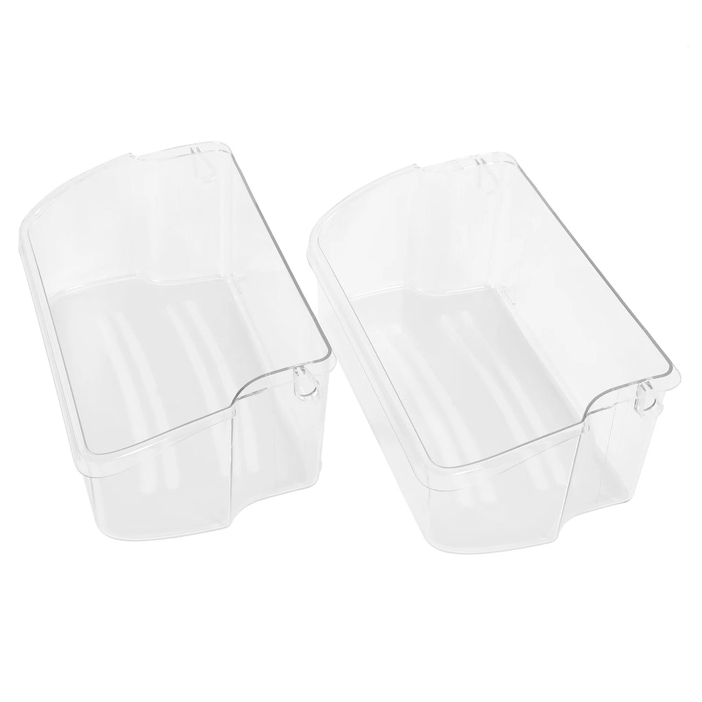 2X Clear Refrigerator Door Bin Shelf for Frigidaire Kenmore (#240324502)