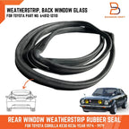 Rear Window Weatherstrip Seal for Toyota Corolla (1974-1979)