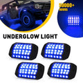 4X LED Underbody Light Kit for Universal Vehicles (IP68, 36 LEDs)