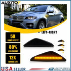 Smoked LED Fender Side Marker Light for BMW X3 F25, X5 E70, X6 E71 (2011–2017)