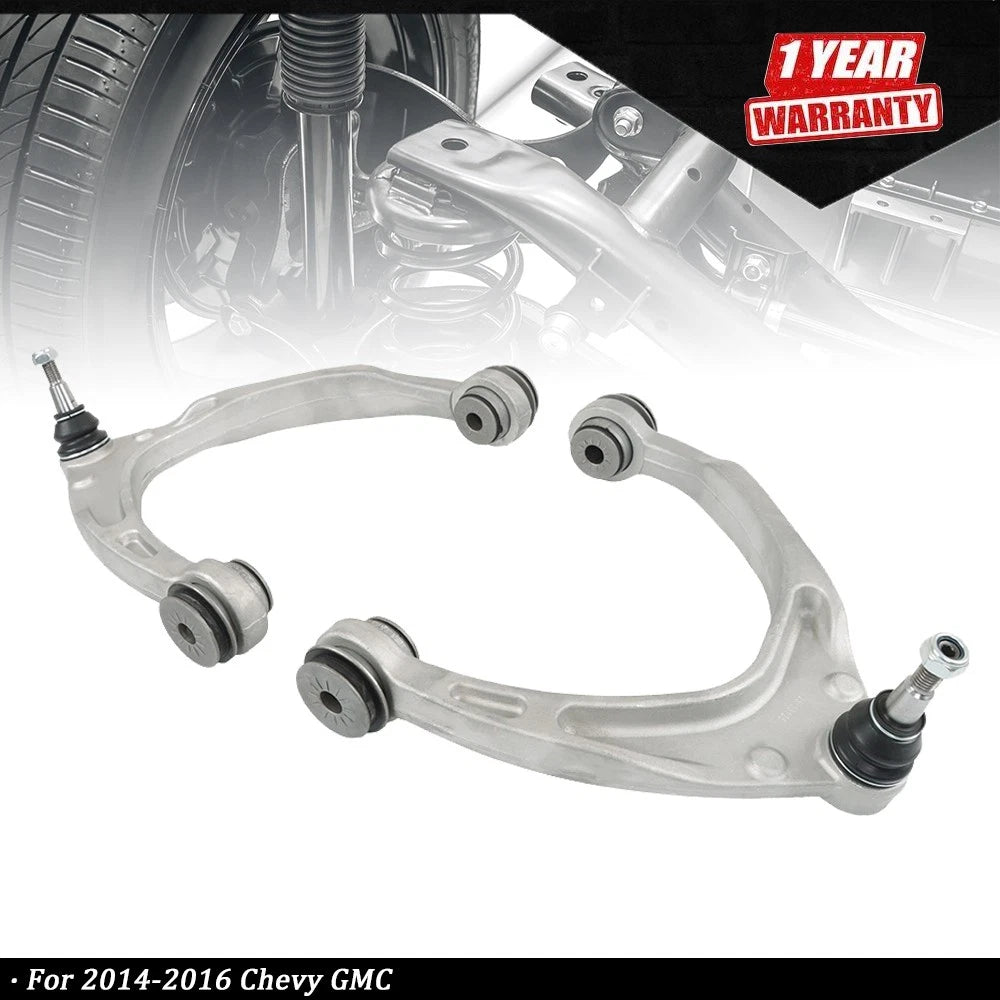 Set of 2 Front Upper Aluminum Control Arms for Chevy GMC (2014–2016)