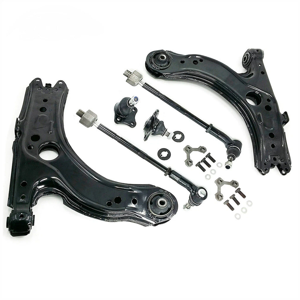 Front Lower Control Arms Tie Rod Kit for VW Beetle Golf Jetta (1999-2010)