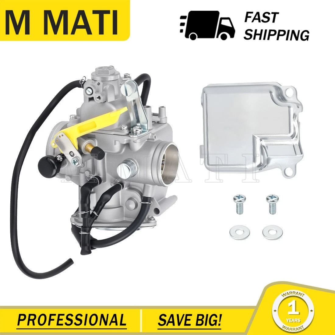 Carburetor with CNC Body Side Cover for Honda Sportrax 400 TRX400EX/TRX400X (2000–2006)
