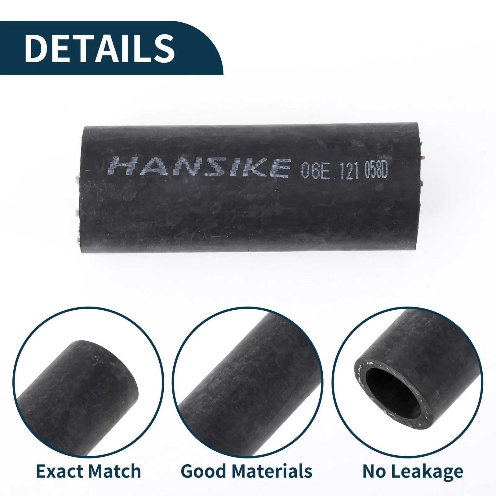 Radiator Hose Coolant Pipe for Audi A6 (2006–2011) No. 06E121058D Rubber