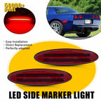 Set of 2 Red Lens LED Side Marker Lights for Chevrolet Corvette C5 (1997–2004)