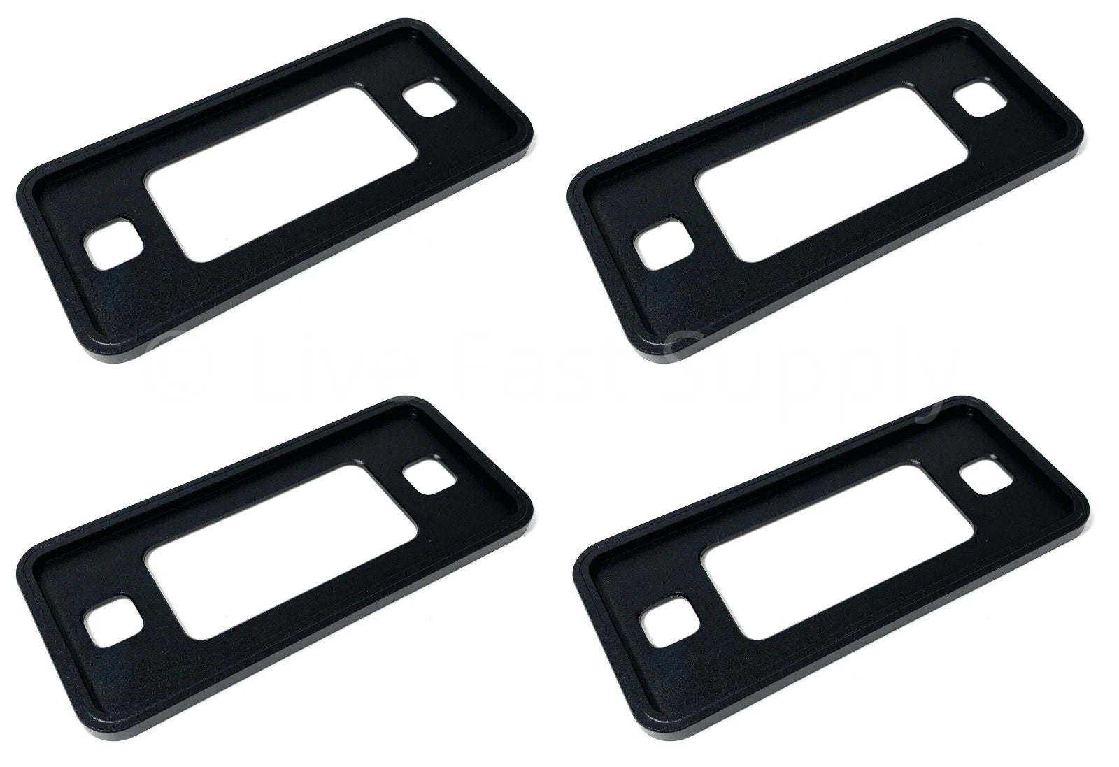 Low Side Marker Bezels Replacement Black Anodized Aluminum for Ford Bronco (1970–1977)