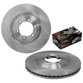Front Disc Brake Rotors + Pads Set for Isuzu D-Max MU-X