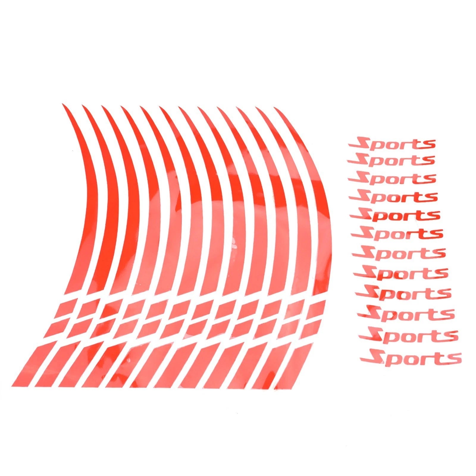 Wheel Rim Stripe Tape Sticker for Motorcycles and Bicycles (18-21 Inch)