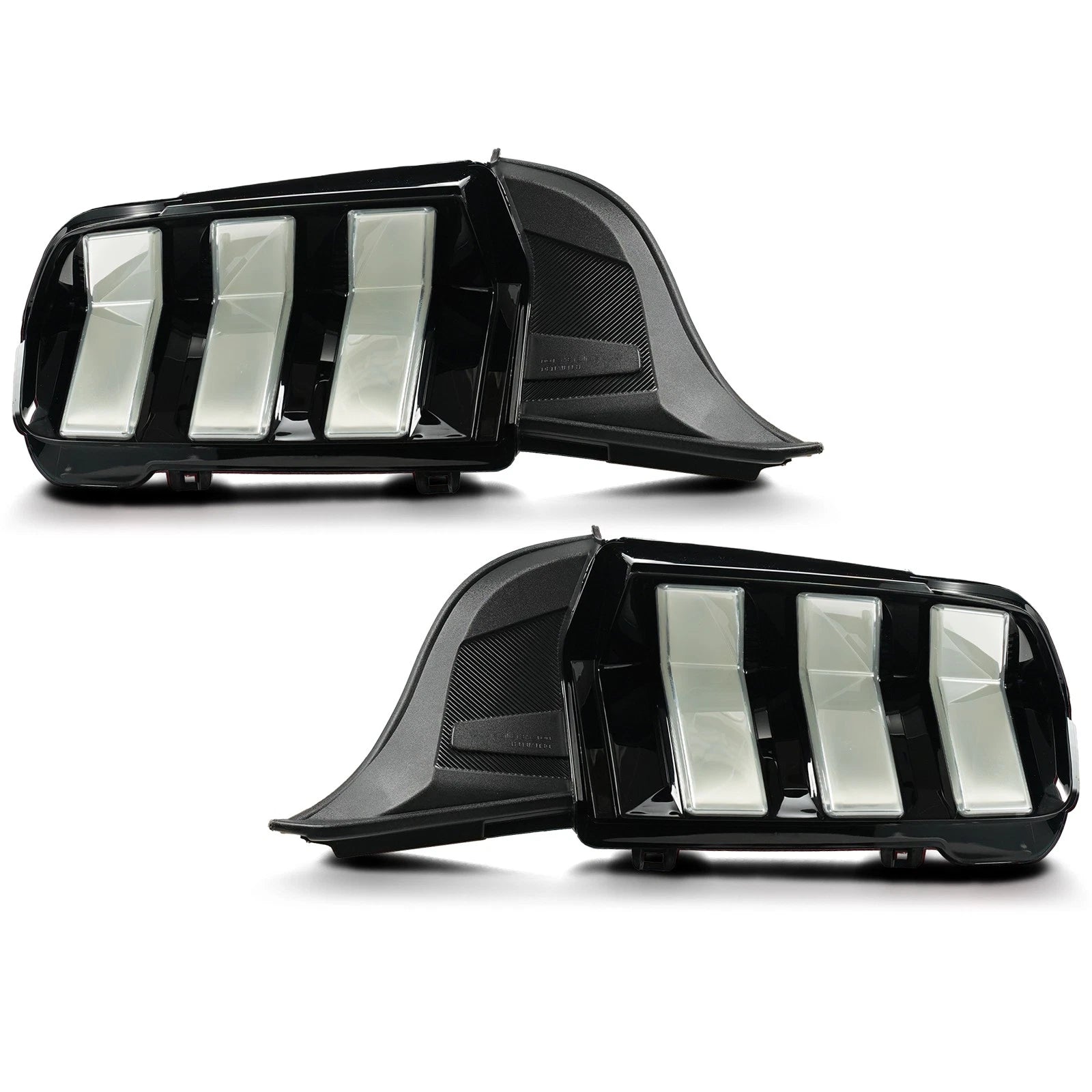 LED Tail Lights for Ford Mustang (2024) - Clear & Black Left + Right Pair