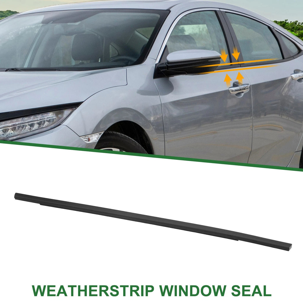 1pc Rear Right Window Seal No. 72910TEAT01 for Honda Civic (2017–2020)