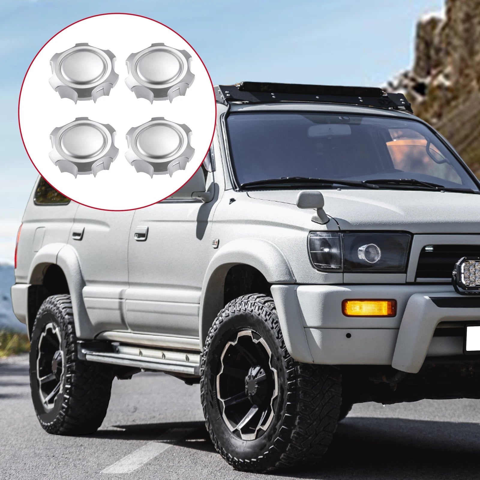 Set of 4 Wheel Hub Center Caps for Toyota 4Runner (1996–2002) NO.4260304030