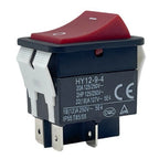 Rocker Switch 20A 125/250V AC HY12-9-4 for Woodworking Machines
