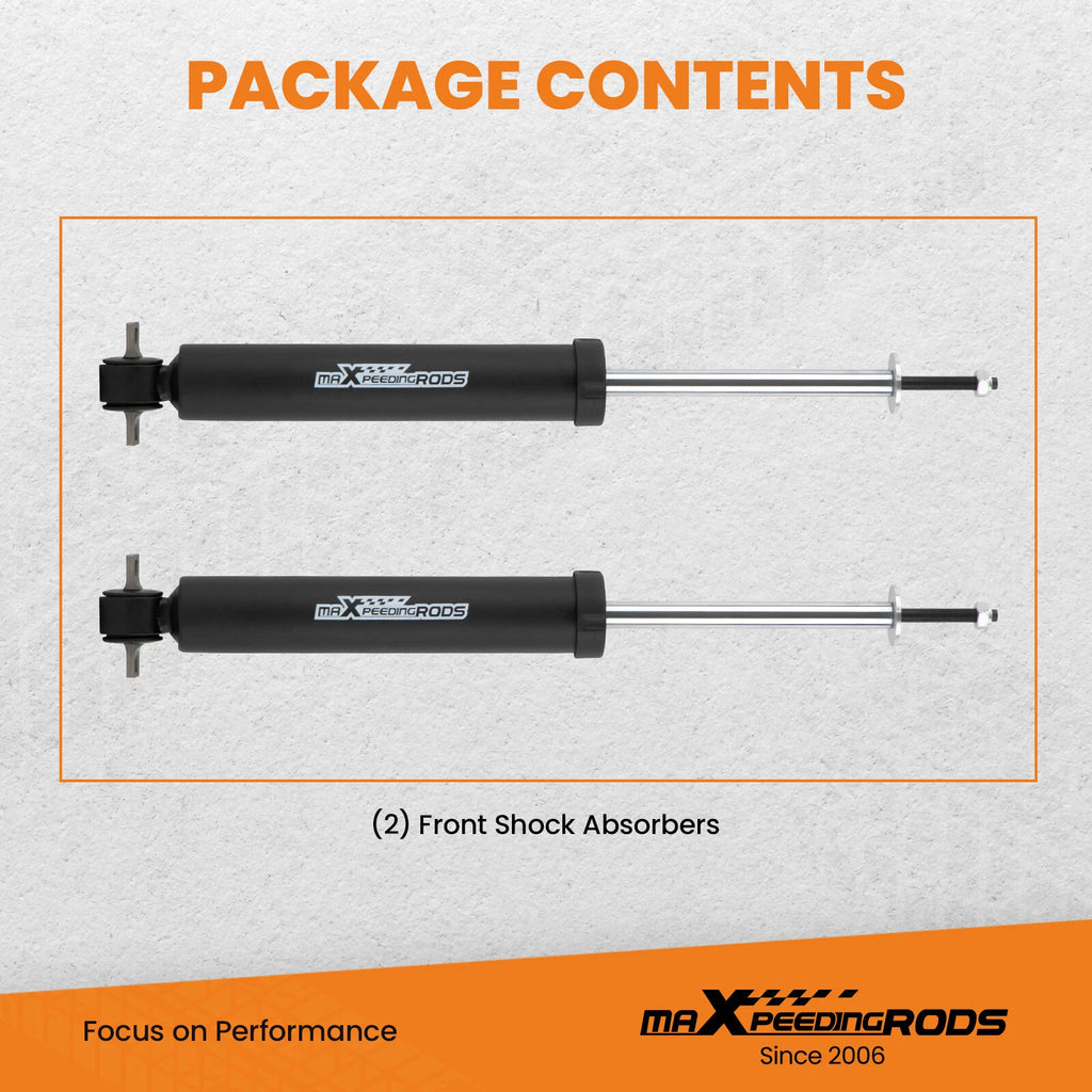Front Shocks Pair for Chevy Silverado GMC Sierra 1500 2WD (1999–2006) 2.5-4" Lift