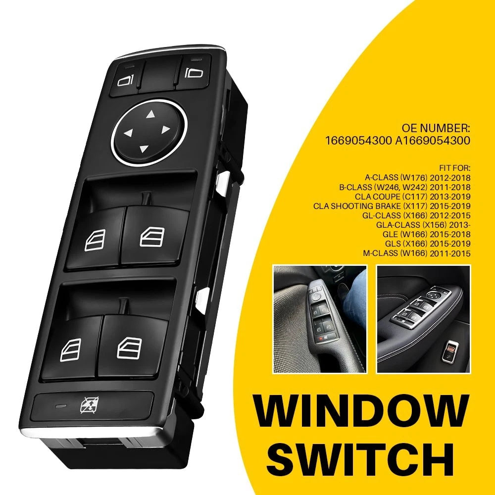 Power Window Switch for Mercedes-Benz A-Class (2012–2018) 1669054300 V