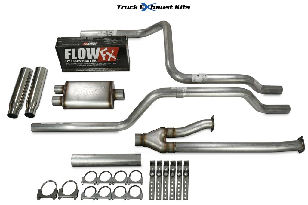 2.5" Dual Exhaust Kit for Toyota Tundra (2009–2013) Flow FX Rear Rolled Tip