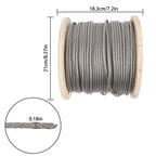 Stainless Steel Cable 3/16 Inch x 500 FT for Various Applications (304)