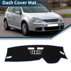 Dashboard Cover Mat for Volkswagen Golf 8 (2021–2024) Sun Protector Black Blue